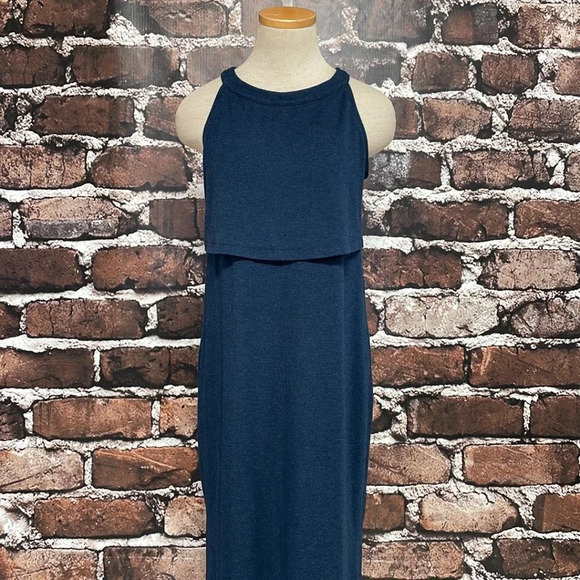 Sweaty Betty Holistic Max Layered Jersey Dress Navy Blue Size Small S - Picture 5 of 16